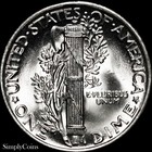1944 Mercury Dime Gem Bu Uncirculated Us Silver Coin From Original Roll Mq