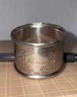 Silver Napkin Ring     florence     No Hallmarks  Possibly English  Out Of Round 