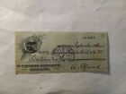 1926 Bank Check Modena  Wisconsin Farmers State Bank Cow      Vignette Art      