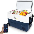 12v 37 Quart 35l  Portable Car Refrigerator Freezer Compressor Cooler Dual Zone