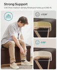 30 Inch Folding Storage Ottoman Bench Padded Seat Footrest