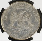 1874-s Trade Dollar  Silver  ngc Au Details-cleaned 