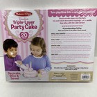 Melissa   Doug Triple-layer Party Cake Wooden Play Food Set - Birthday Cake Nib