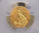 1911  2 5 Gold Indian Head Quarter Eagle Pcgs Au55  589 About Unc Ecc c  Inc 