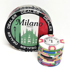 Hot Seller - Milano 3  Texas Hold em Acrylic Poker Dealer Button