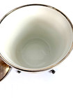Antique Crescent Silverplate Covered Ice Bucket Wine Cooler Paw Feet C1940