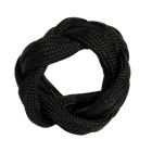 Handmade Scout Neckerchief Slide Woggle Paracord Turks Head Knot Black