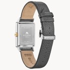 Bulova Men s Classic Frank Sinatra Quartz Gray Silver Leather Watch 30 Mm 98a261