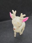 Vintage Christmas Reindeer Japan Plastic Rudolph Celluloid Figurine Mid Century