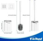 Toilet Brush And Holder Set  Silicone Toilet Bowl Brush  Bathroom Accessories  D