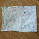 Pottery Barn Kids Pillow Case Twin Size Pink Ballerina Swiss Dot Cotton