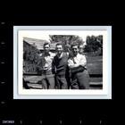 Old Vintage Photo All Men Trio Affectionate Army Soldiers Snapshot Photograph