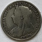 1893 Queen Victoria 3d Threepence Coin 9 25 Silver Very Fine Grade