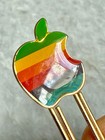 Vintage Apple Computer Rainbow Logo Paperclip - Bookmark