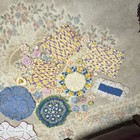 Vintage Hand Crocheted Doily Lot Various Sizes   Colors 30 Pcs