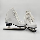 Bladerunner Solstice Ice Skates Youth Size 1 White Figure Skates Stainless Blade