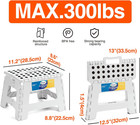 9  Folding Step Stool For Adults And Kids Holds Up To 300 Lbs non-slip Folding S