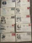 42 Us Air Mail First Day Covers 1940-70   s Cacheted Apollo Moon Landing Earhart