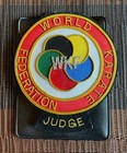 Wkf Official Judge Referee Replacement Badge Circa 2017 W Pocket Insert