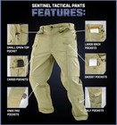 Condor Sentinel Tactical Pants   Khaki   30 X 30   608-004-30-30