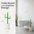 Vigar Cactus Toilet Brush And Holder Set  Decorative Bathroom Brush