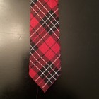 Childrens Place Infant Toddler Red Black Plaid Tie  Size 6-18 Months