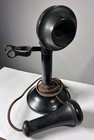 Stromberg Carlson Candlestick Telephone Phone Vintage Antique Brown Cord
