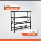 Ironton 4-tier Steel Shelving  8 000-lb   77in w X 24in d X 72in h