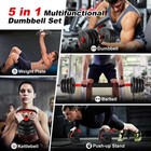Adjustable Dumbbells 20  30  70  90 Lbs Optional Kit 5in1 Dumbbell Set