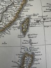 Asia China Cochin Laos Formosa Luzon Yellow Sea 1850 Color Litho Map