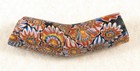 Old Venetian Glass Chevron Millefiori Elbow African Trade Bead 44 Mm Long A