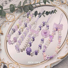 Phone Charms Cute Beaded Phone Lanyard Wrist Strap Aesthetic Cellphone Keychain