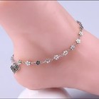 Heart-shaped Boho Anklet Flower Shape Anklet For Women