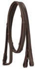 English Bridle Reins - Super Grip - Rubber And Web - Black Or Brown