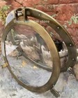 Boat Porthole Mirror Window Glass-nickel Finish Ship Wall Window 17 Inches