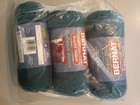 Bernat Super Value Yarn  Teal Heather  New  Estate Lot  Set Of 3