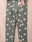 Wonder Nation Leggings Girls Tough Cotton Green Daisy Many Sizes Nwt