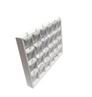 2 Pc 10  X 7-1 2  White Faux Leather 24 Pairs Earring Display Tray Pendant Box