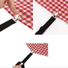 4x Bed Sheet Fastener Adjustable Elastic Suspenders Straps Covers Clips Gripper