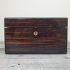 Dunhill France Macassar Ebony Inlay Lacquered Cigar Box Humidor No Key