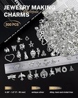 300pcs Mixed Tibetan Silver Charms Pendants Diy Jewelry Bracelet Making