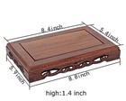 Chinese Handmade Wooden Display Stand Art Antique Carved Home Decor Base Pede   