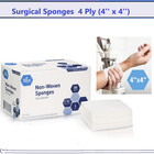 200 4x4 Non Woven Sponges 4-ply  Non-sterile Cotton Dental Medical Gauze Pads Us