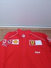 Chemise Ferrari Fila Scuderia Rouge F1 Sport Automobile Vintage Homme Shirt - L
