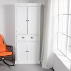 72  h Freestanding Tall Pantry Cabinet Kitchen Storage Cabinet In W  Drawer
