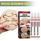 3x Safe Scorch Marker For Diy Projects Easy Use Safe Chemical Burning Pens V1c7