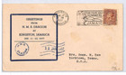 Jamaica Naval Cover  hms Dragon  Kingston 1937 Usa Tx Yorktown  samwells yj339