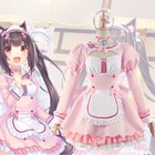New Nekopara Maid Cosplay Suit Chocola Vanilla Azuki Lolita Women Dress