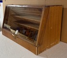 Vintage Retail Hardware Store Glass Door Counter Top Wooden Display Knife Case