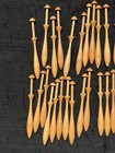 Bobbin Lace Spool Lot Turned Wood Used 39